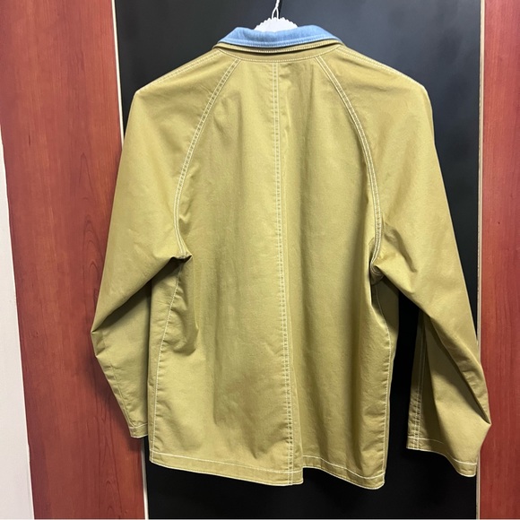 STAUD Yellowstone reversible cotton-blend twill and chambray jacket Size Small - Picture 13 of 15